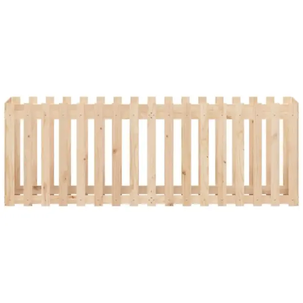 Aialippidest disainiga kõrgendatud taimelava, männipuit, 200 x 50 x 70 cm – 5