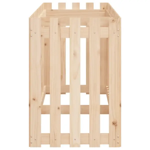 Aialippidest disainiga kõrgendatud taimelava, männipuit, 200 x 50 x 70 cm – 6