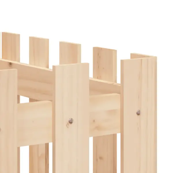 Aialippidest disainiga kõrgendatud taimelava, männipuit, 200 x 50 x 70 cm – 7