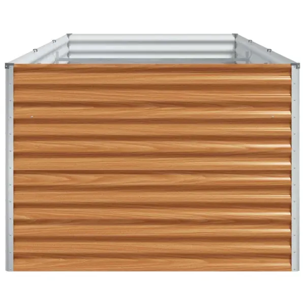 Kõrgendatud aiakast avatud põhjaga tsingitud terasest, helepruun, 290 x 100 x 68 cm – 6