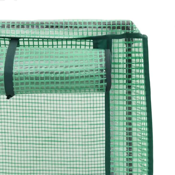 Kõrgpeenar kasvuhoonekattega, rotangi imitatsioon, sinakashall, 120 x 40 x 123 cm – 7