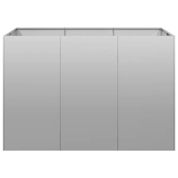 Kõrgpeenar tsingitud terasest, avatud põhjaga, hõbedane, 120 x 80 x 80 cm – 4