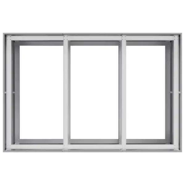 Kõrgpeenar tsingitud terasest, avatud põhjaga, hõbedane, 120 x 80 x 80 cm – 5