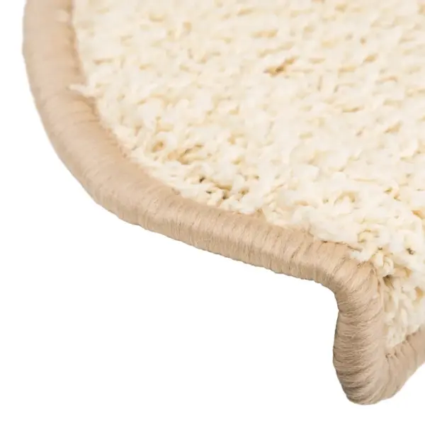 Kreemjad poolringikujulised trepimatid kahepoolse teibiga, 15 tk, 65 x 21 x 4 cm – 7