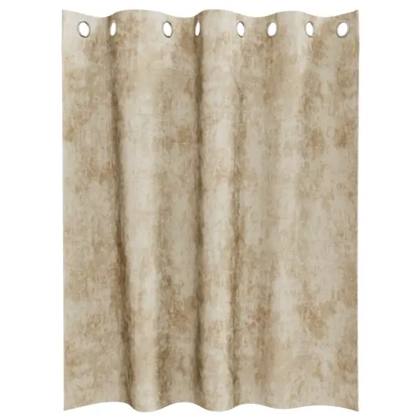 Kreemjad sametkardinad, 2 tk, 140 x 140 cm - 4