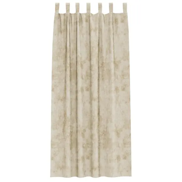 Sametkardinad ruumi pimedamaks muutmiseks, 2 tk, kreemjad, 260 x 140 cm - 4