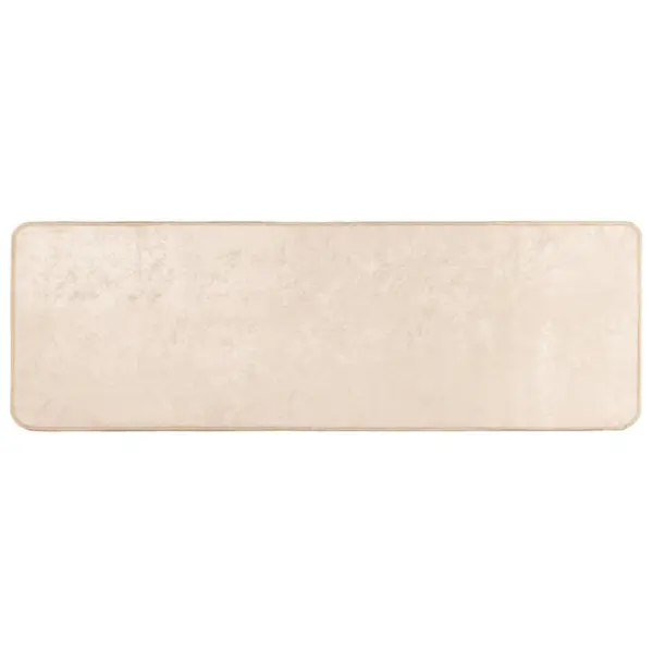 Kreemjas koridorivaip Marsa, polüester-veluur, libisemiskindla PVC alusega, 50 x 100 cm – 2
