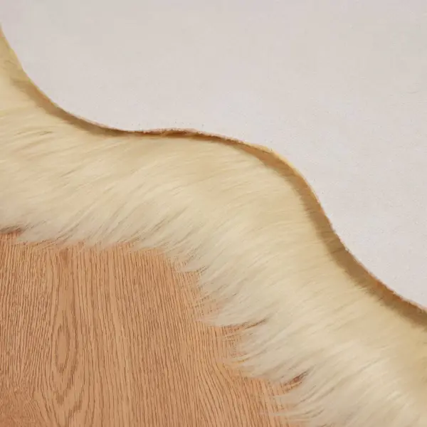 Kunstlambanahast vaip Tafalla, kreemjas, 80 x 120 cm, polüester – 6