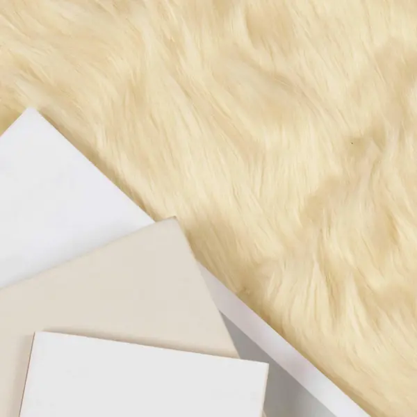 Kunstlambanahast vaip Tafalla, kreemjas polüester, 80 x 250 cm – 3