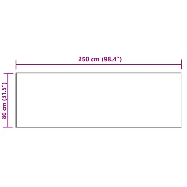 Kunstlambanahast vaip Tafalla, kreemjas polüester, 80 x 250 cm – 10