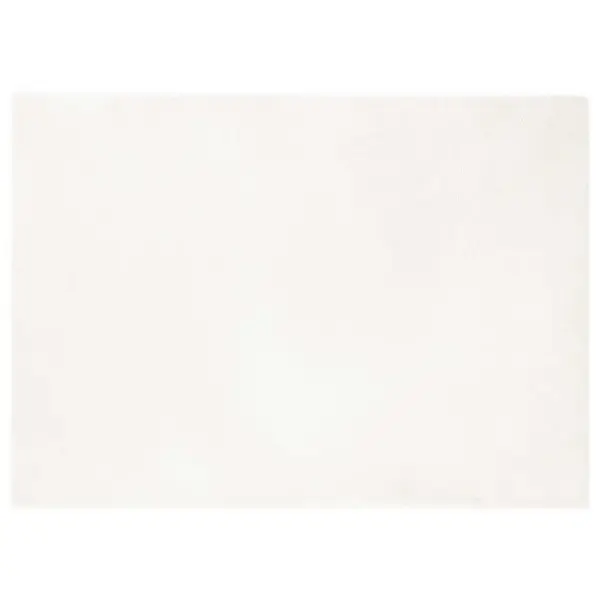 Libisemiskindel kunstkarusnahast küülikukarva vaip, kreemjas polüester, 200 x 280 cm – 2