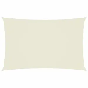 Veekindel ristkülikukujuline päikesepuri, oxford-kangas, kreemjasvalge, 2 x 4,5 m