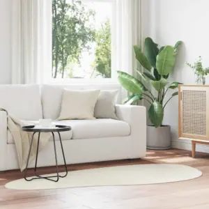 Libisemiskindel kreemjas põrandavaip Huarte, polüester, 100 x 200 cm