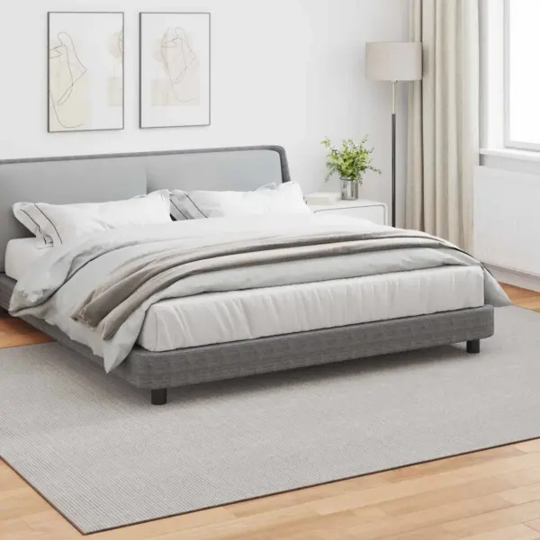 Libisemisvastane ristkülikukujuline vaip Lugo, kreemjas polüester, 340 x 240 cm – 3