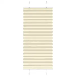 Plisseeritud ruloo, kreemjasvalge, 55 x 100 cm, 100% polüester