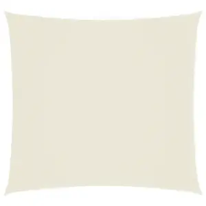 Veekindel kandiline päikesepuri, 4 x 4 m, kreemjasvalge, oxford-kangas