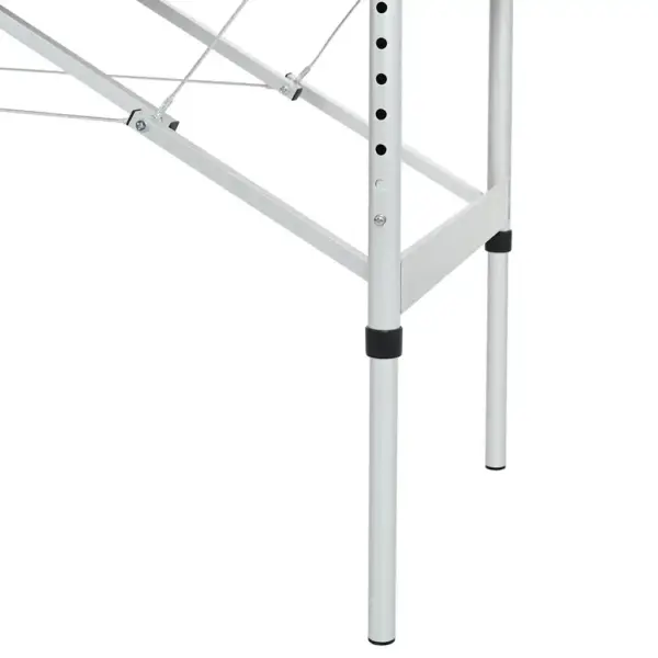 Kreemvalge kokkupandav massaažilaud alumiiniumraamiga, 4-tsooniline, 186 x 68 cm – 6