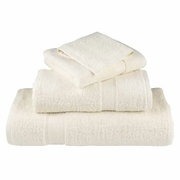 Külaliste pesulapid SOLUND, 10 tk, kreemjad, 15 x 21 cm, 550 g/m², 100% puuvill – 3