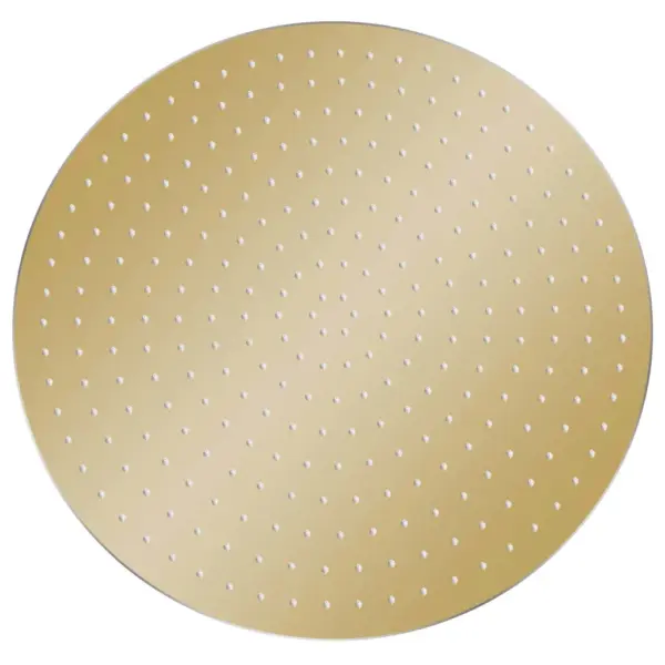 Ümar vihmadušiotsik, kuldne roostevaba teras, Ø 40 cm, katlakivivastaste silikoonotsikutega – 2