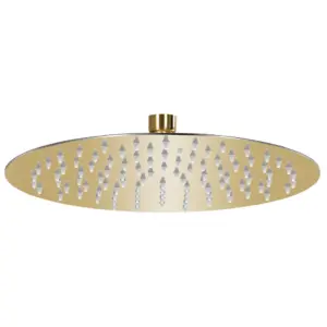 Vihmadušiotsik, kuldne roostevaba teras, ümar, 25 cm