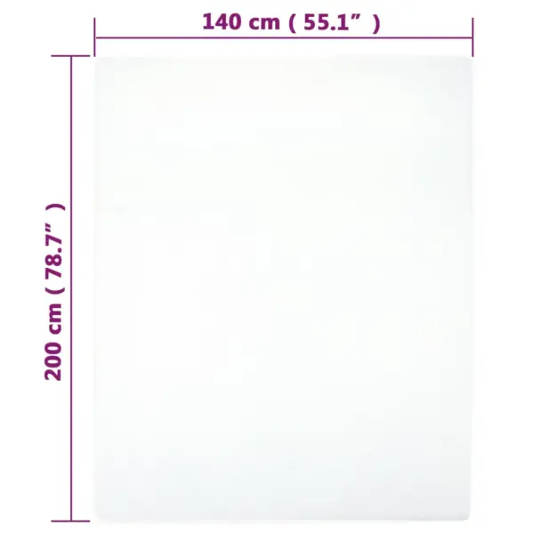 Kummiga voodilinad, 2 tk, valge, 100% puuvill, 140 x 200 cm – 4
