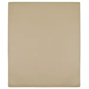 Kummiga voodilinad, 2 tk, pruunikashall, 100 x 200 cm, 100% puuvill