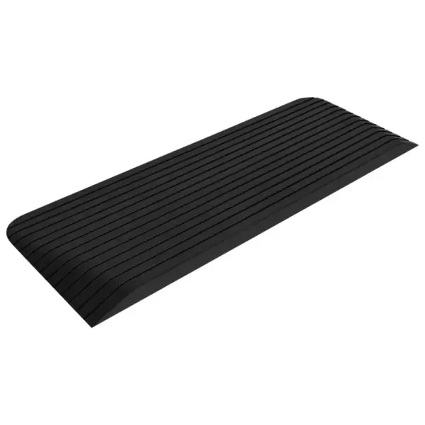 Kummist lävepaku kaldteed ratastoolile, must, 2 tk, 110 x 41 x 5 cm – 3