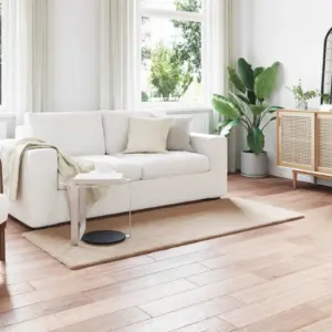 Libisemiskindel kunstkarusnahast küülikukarva vaip Olite, pruunikashall, 80 x 200 cm