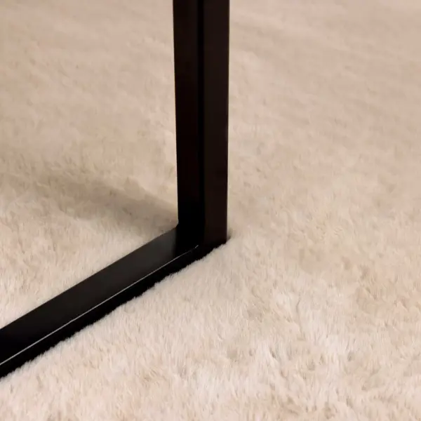 Libisemiskindel kunstkarusnahast küülikukarva vaip Olite, pruunikashall, 80 x 200 cm – 6