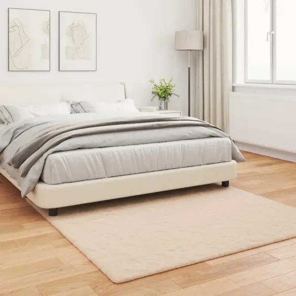 Libisemiskindel kunstkarusnahast vaip Olite, pruunikashall, 120 x 120 cm – 4