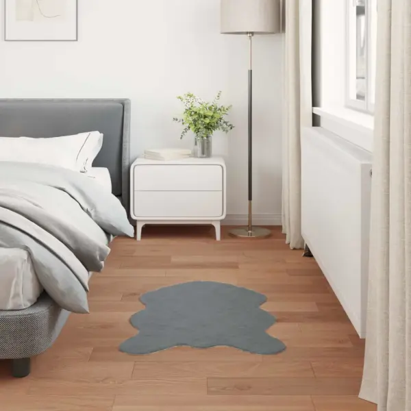 Libisemiskindel kunstkarusnahkne vaip Olite, antratsiit, 80 x 120 cm – 4