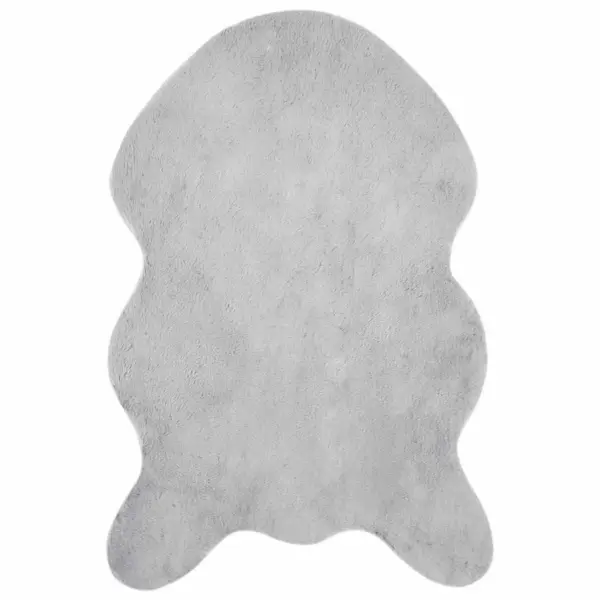 Libisemiskindel kunstküülikukarva vaip Olite, hall, 80 x 120 cm – 2