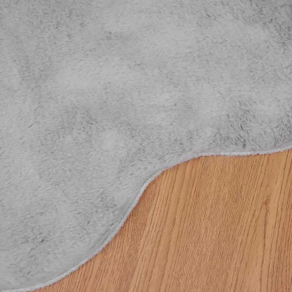 Libisemiskindel kunstküülikukarva vaip Olite, hall, 80 x 120 cm – 9