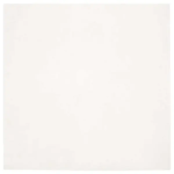 Libisemiskindel kunstküülikukarva vaip Olite, kreemjas polüester, 200 x 200 cm – 2