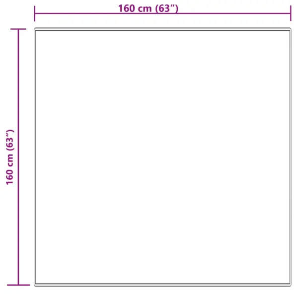 Kunstlambanaha välimusega vaip Tafalla, kreemjas polüester, kõrge karvaga, 160 x 160 cm – 10