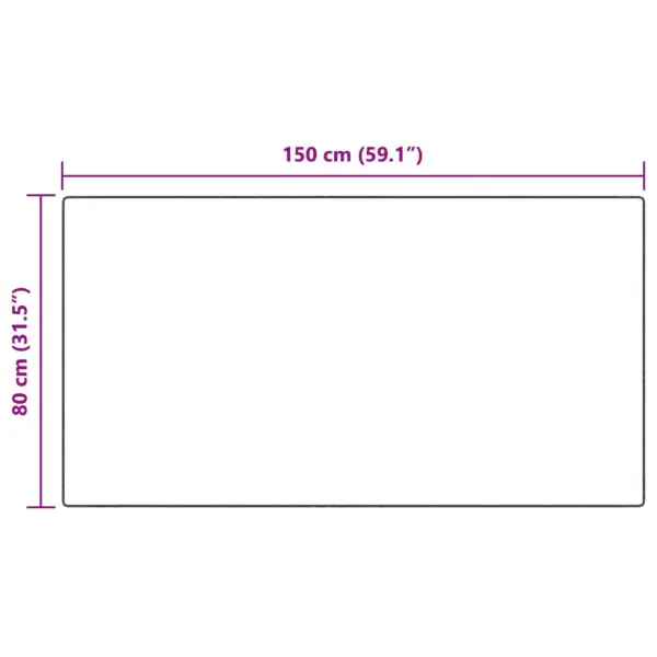 Kunstlambanaha vaip Tafalla, antratsiit, 80 x 150 cm, polüester – 10
