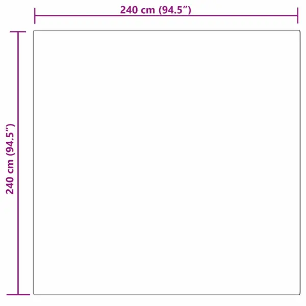 Kunstlambanaha vaip Tafalla, valge, kõrge karvaga, 240 x 240 cm – 10
