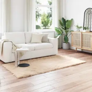 Kunstlambanahast vaip Tafalla, beež, polüester, 100 x 200 cm