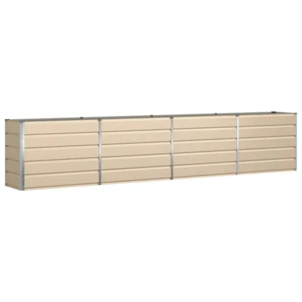 Kuumtsingitud terasest taimekast, beež, 480 x 50 x 45 cm – 2