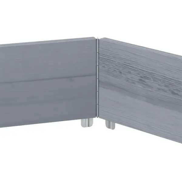 Kuusnurkne taimekast, hall männipuidust, 160 x 160 x 21,5 cm – 5