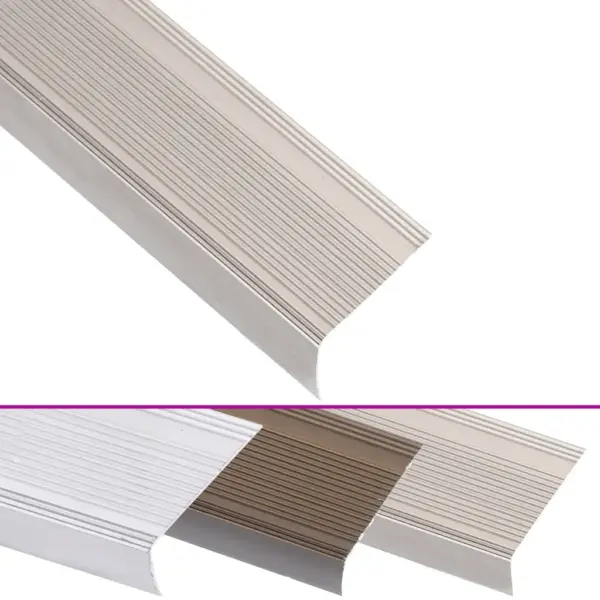 L-kujuline alumiiniumist trepiliist, šampanja, 90 cm, 15 tk – 2