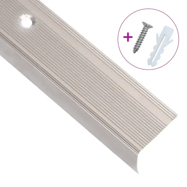 L-kujuline trepiliist libisemiskindla sisetükiga, alumiinium, šampanja, 100 cm, 15 tk – 3