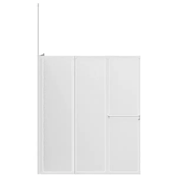 L-kujuline kokkupandav vannisein, 4 paneeli, valge, 70 x 120 x 137 cm – 4