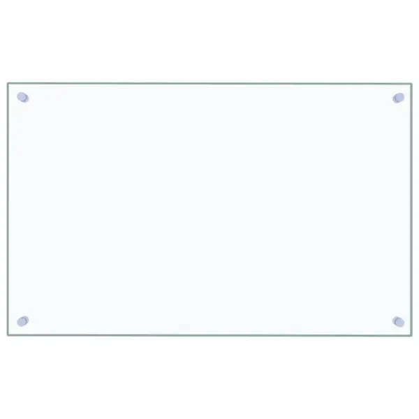 Köögi pritsmekaitse karastatud klaasist, läbipaistev, 80 x 50 cm – 2