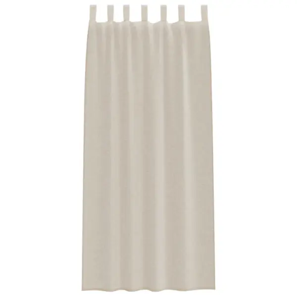 Läbipaistev kardinakomplekt, liivakarva, 2 tk, polüester, 260 x 140 cm – 4