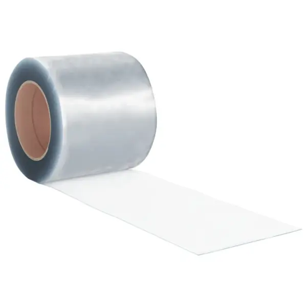 Läbipaistev PVC ribakardina rull, 1,6 mm x 200 mm, 25 m – 4