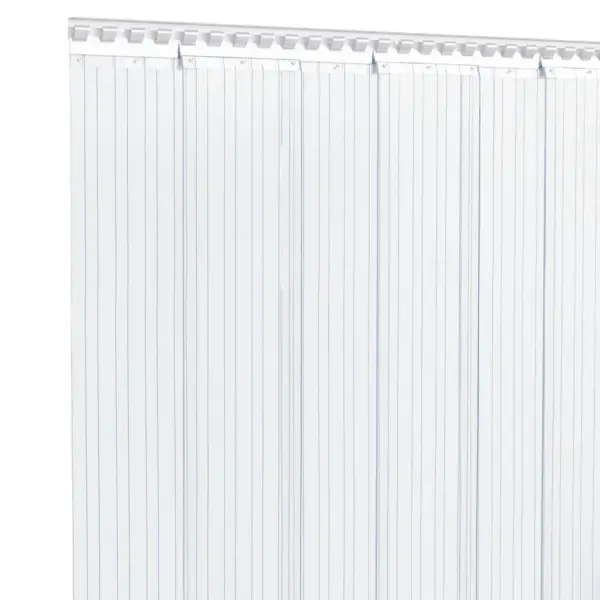 Läbipaistev PVC ribauksekardin rullina, 300 mm x 2,6 mm, 10 m – 3