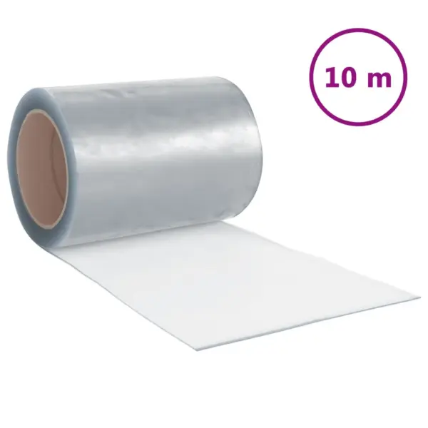 Läbipaistev PVC uksekardin riba­rull, 300 mm x 2,6 mm, 10 m – 2