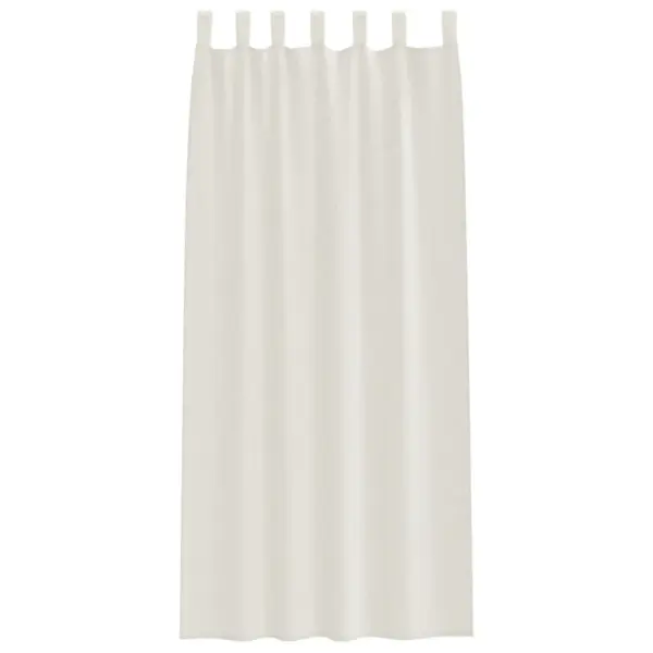 Läbipaistev voile kardinakomplekt, 2 tk, kreem, 225 x 140 cm, polüester – 4