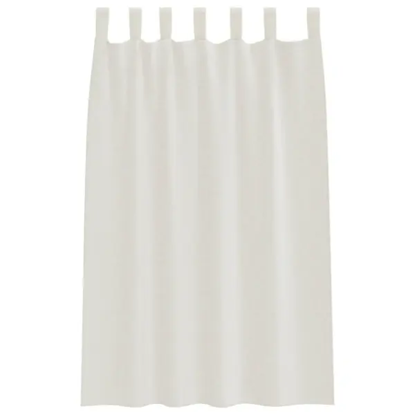 Läbipaistvad voile-kardinad, 2 tk, kreemjas polüester, 175 x 140 cm - 4
